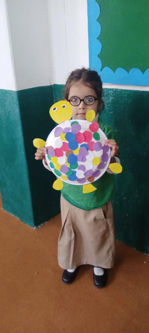 Class Nursery Tear & Paste Activity at Forces School System,Swabi Campus
