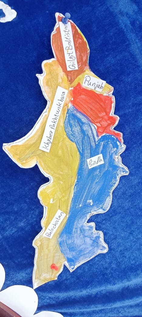 Poster Making Activity of Pakistan’s Map at Forces school Swabi Campus